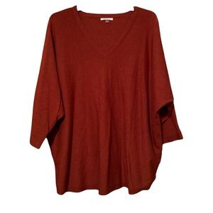 Milano Rust V Neck Sweater